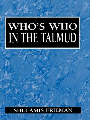 cover image of Who's Who in the Talmud